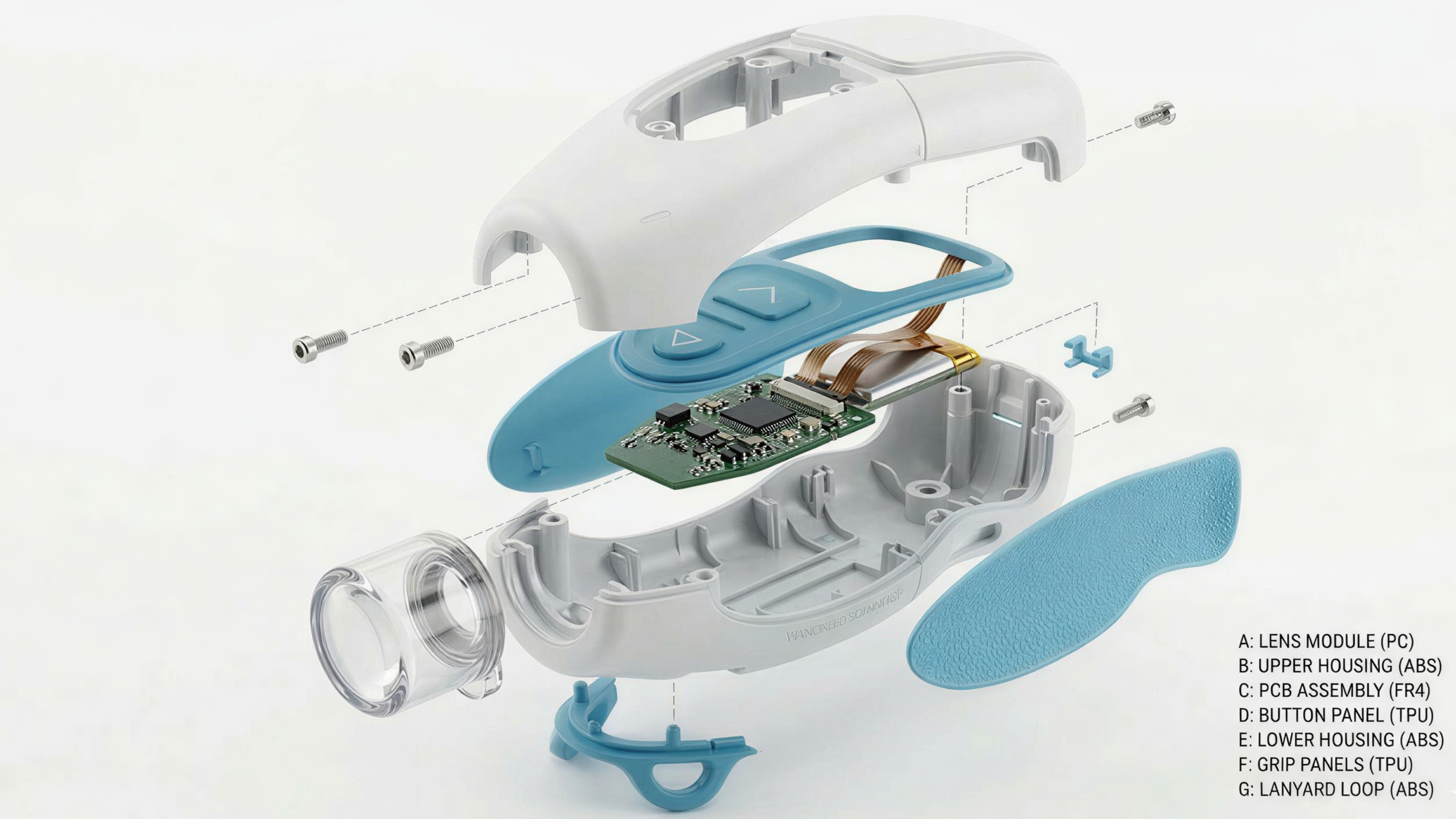 ProductiveDsign manufacturing capabilities - Exploded view